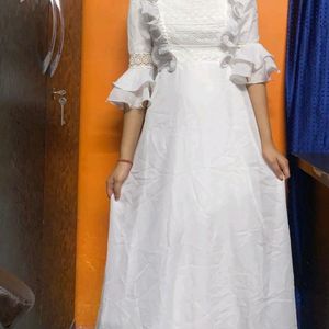 White Vintage Flair  Dress