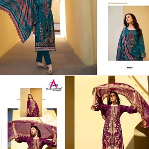 Unstitched Cotton Karachi Pakistani Print Suits