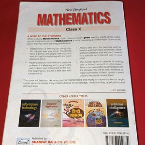 Sl Arora Mathmetics Book Of Class10th 😍