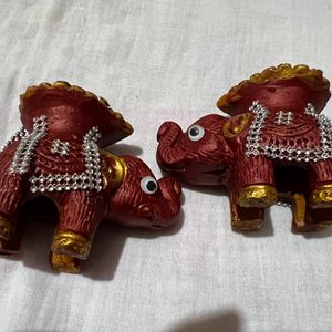 Elephant Diya Hand Painted