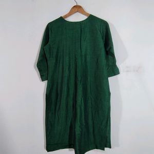 Bottle Green Kurta (Women's)