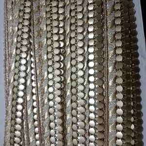 9 Meter Lace Gold Zari Work Design