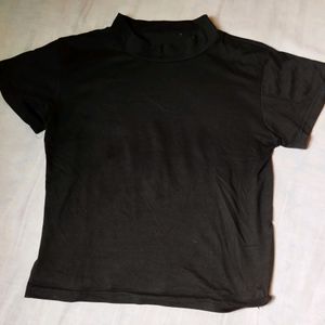 2 Black Crop T-shirt Size Xs