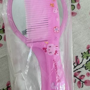 Pink comb & Mirror