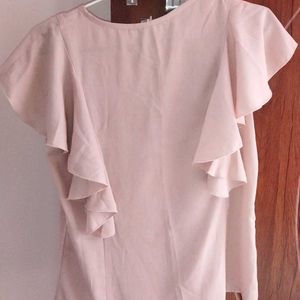 Salmon Pink Top By Pantaloons