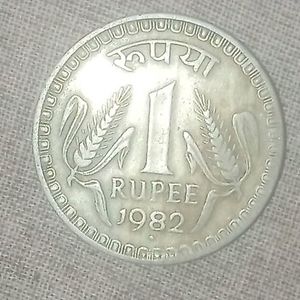 One Rupees Coin 1982