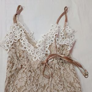 Semi sheer Full Lace Dress