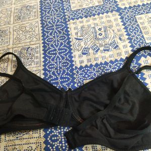 Black Cotton Bra