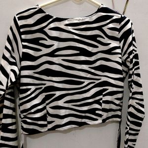 New Zebra Print Top