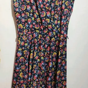 Multi Floral Print Dress For Girl Or Woman 42 Bust