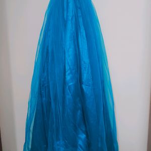 2 Gorgeous Blue Net Skirts For Sale