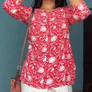 Red Short Kurti