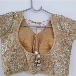 Brand New Golden Nude Pearl Blouse