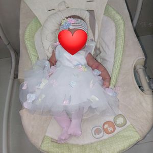 Baby Frock With Shoes N Hairband