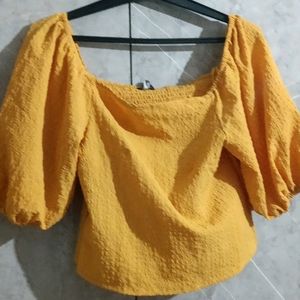 Zudio Mustard Smokey Top