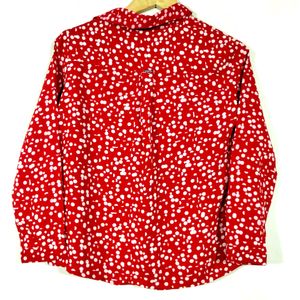 Chemistry Red Printed Casual Top (Women)