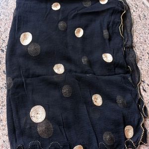 Z Black Moti Embroidered Duppata