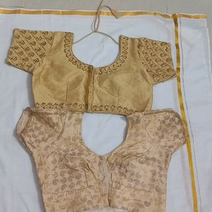 Golden Blouse Combo Set Of 2(Size XL)