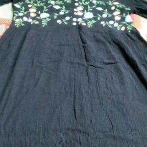 embroidery frock kurti cum dress