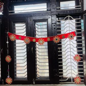 Toran ,rangoli And Pooja Thali Set