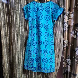 Cotton Kurti With Gotapatti Work