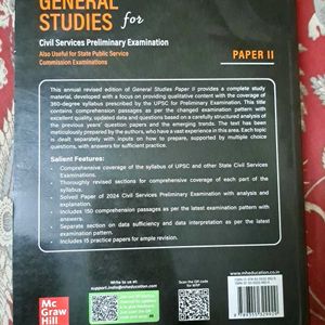 General Studies II  For UPSC Preliminary Exam