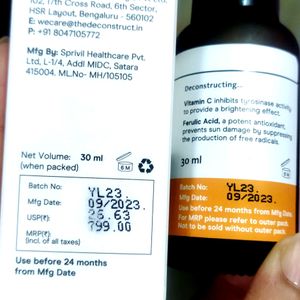 Deconstruct Vitamin C and Ferulic acid serum