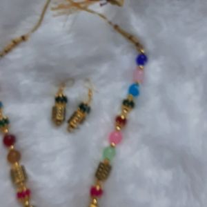 Beautiful Multicolour Necklace Set