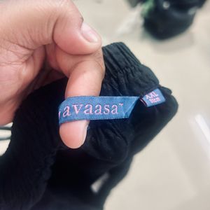 Avaasa XXL Black Palazzos