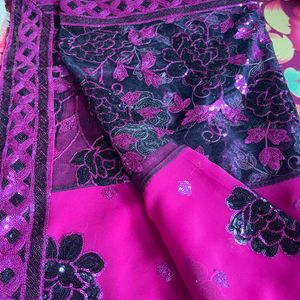 Magenta Saree