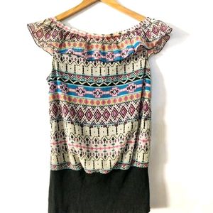 Multi Colour Printed Top