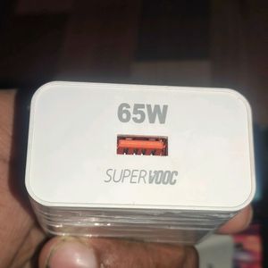 65 Watt Super Fast Charging Adopter With Cable