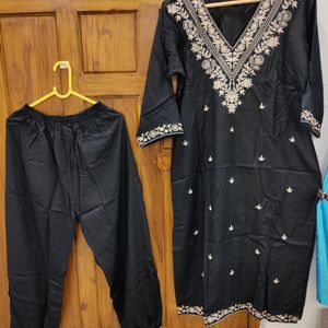 Premium Stitched Suit With Dupatta & Afghani Pant