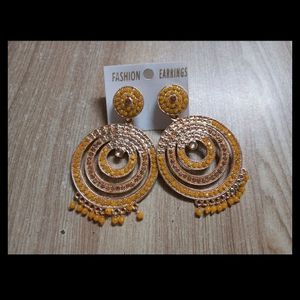 Yellow Diamond Earrings