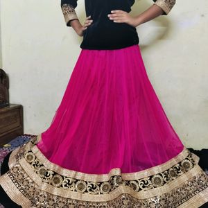 Beautiful Designed Rose Pink Colour Lehnga Set