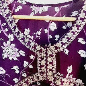 Beautiful Purple Kurta Set (Women's)