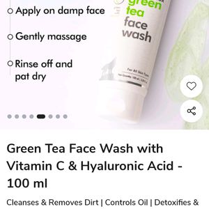 M Caffeine Naked Detox Green Tea Facewash