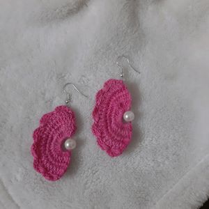 Crochet Half moon Earrings