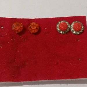 Combo Of 3 Colourful Studs And Earrings