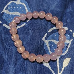 Purplish White Bracelet | Glass Beads Bracele