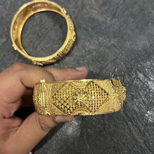 Gold Plated Bangles (Kada)