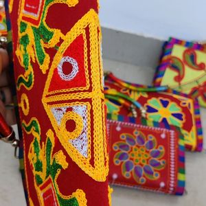 Kutchi HandWork  Colourful Clutches