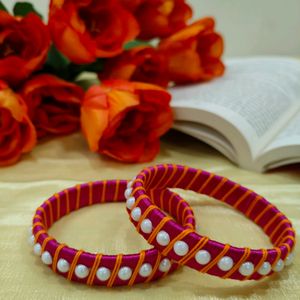 Combo Handmade Silk Bangles