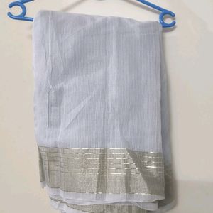 Grey Paper Saree