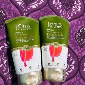 Pack Of 2 Lotus Botanicals Vitamin C Face Scrub