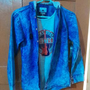 Jacket Attached with T Shirt