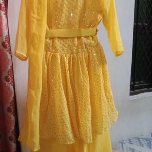 Yellow 💛 Haldi Ceremony Dress