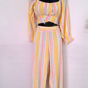 Multi Color Stripes Co-Ords (Women's)