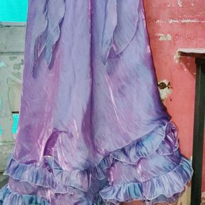 Lavender Colour Princess Gown For Women