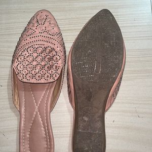 Pink Ethnic Slipper